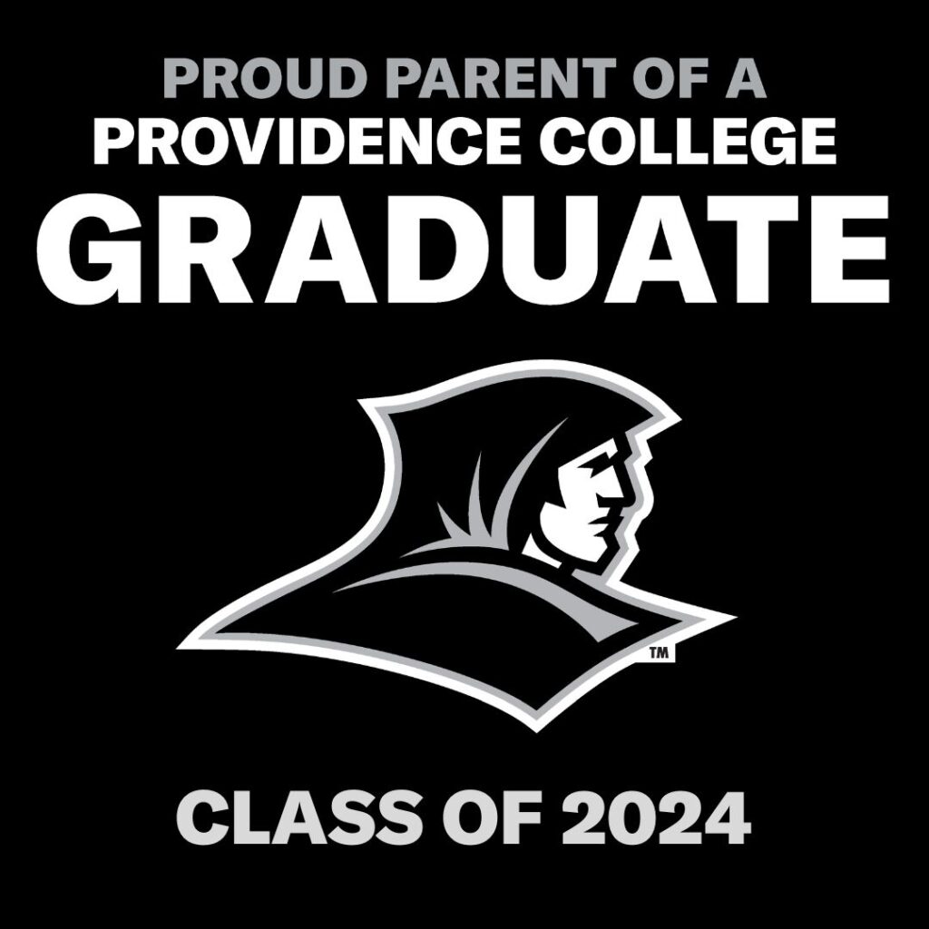 Proud Parent of a Providence College Graduate Class of 2024 (friar head logo)